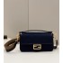 Fendi Iconic medium Baguette canvas bag dark blue 8BR600AC9OF19PO