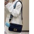 Fendi Iconic medium Baguette canvas bag dark blue 8BR600AC9OF19PO