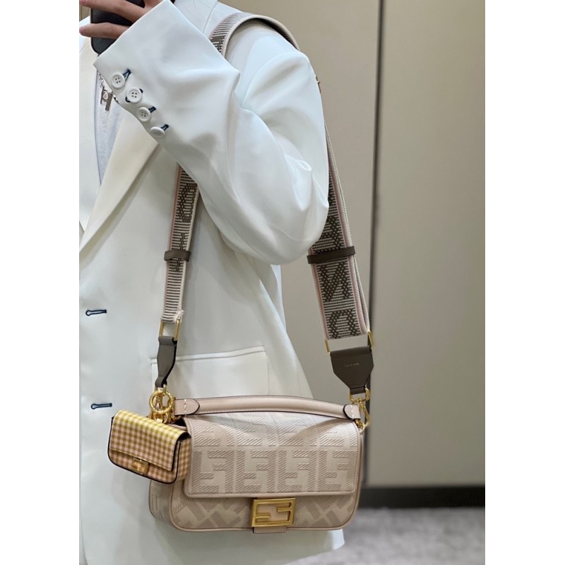 Fendi Iconic medium Baguette canvas bag 8BR600AC9OF1F7L