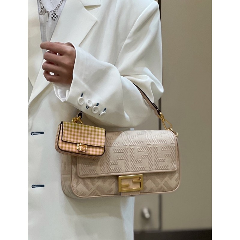 Fendi Iconic medium Baguette canvas bag 8BR600AC9OF1F7L