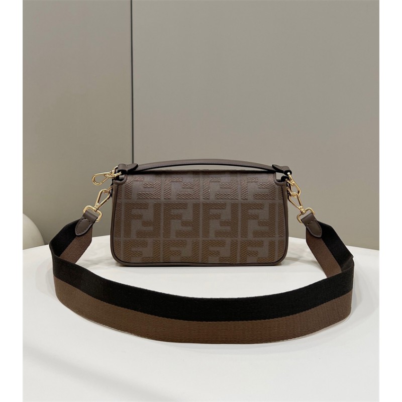 Fendi Iconic medium Baguette grey canvas bag 8BR600AC9OF1F7M