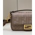 Fendi Iconic medium Baguette grey canvas bag 8BR600AC9OF1F7M