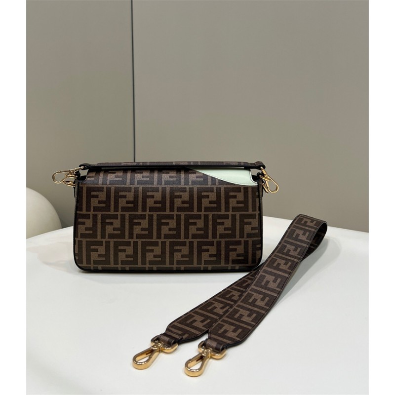 Fendi Iconic medium Baguette FF glazed fabric bag 8BR600AJH0F1HB5