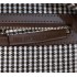Fendi Iconic medium Baguette bag made of brown houndstooth wool with the  FF embroidery 8BR600AKRZF1IRG
