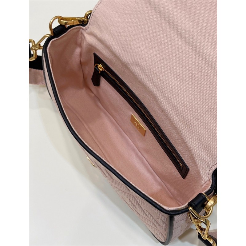 Fendi Iconic medium Baguette canvas bag 8BR600ABB