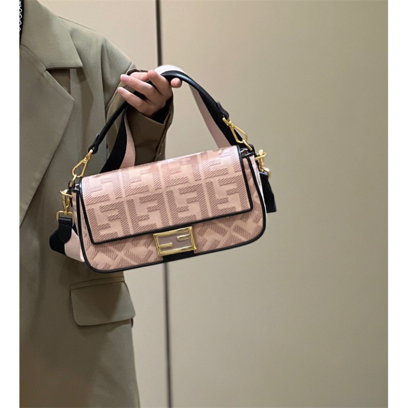 Fendi Iconic medium Baguette canvas bag 8BR600ABB