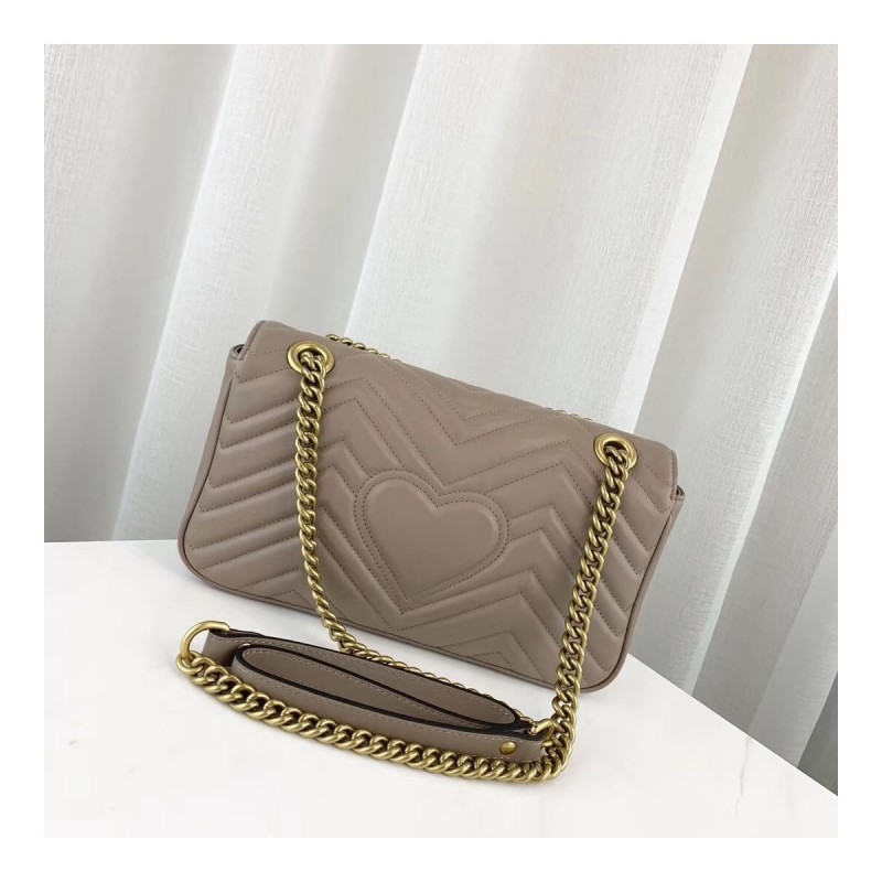 Gucci GG Marmont Matelasse Chevron Leather Small Shoulder Bag 443497