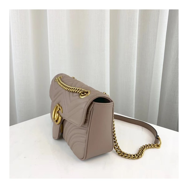 Gucci GG Marmont Matelasse Chevron Leather Small Shoulder Bag 443497