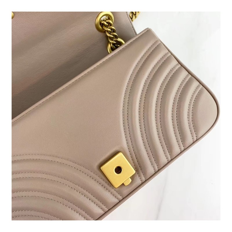 Gucci GG Marmont Matelasse Chevron Leather Small Shoulder Bag 443497