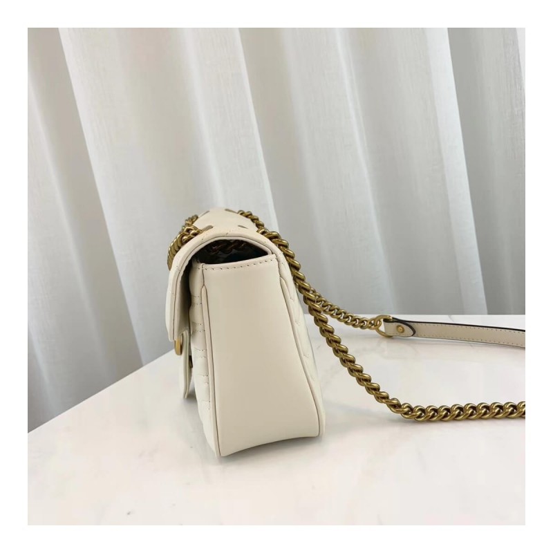 Gucci GG Marmont Matelasse Chevron Leather Small Shoulder Bag 443497