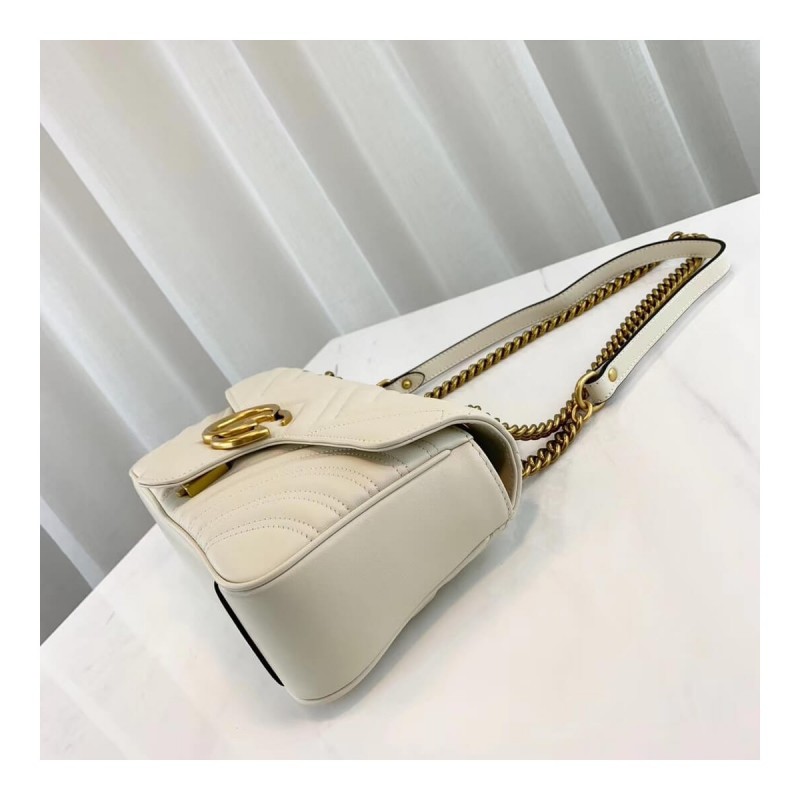 Gucci GG Marmont Matelasse Chevron Leather Small Shoulder Bag 443497