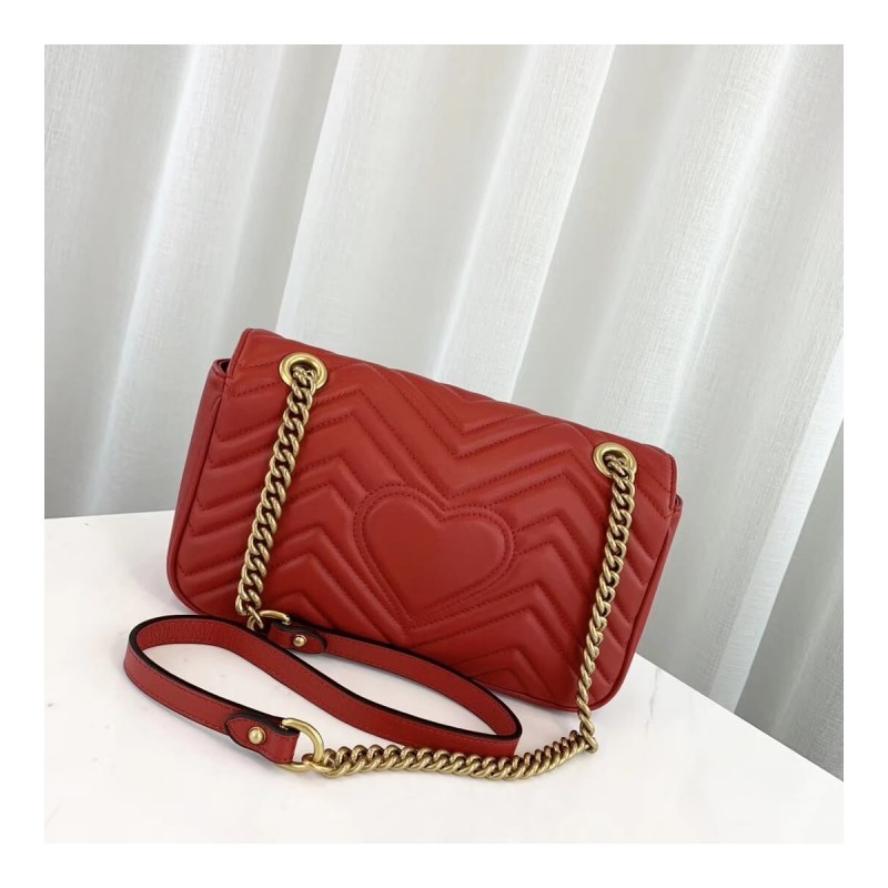 Gucci GG Marmont Matelasse Chevron Leather Small Shoulder Bag 443497