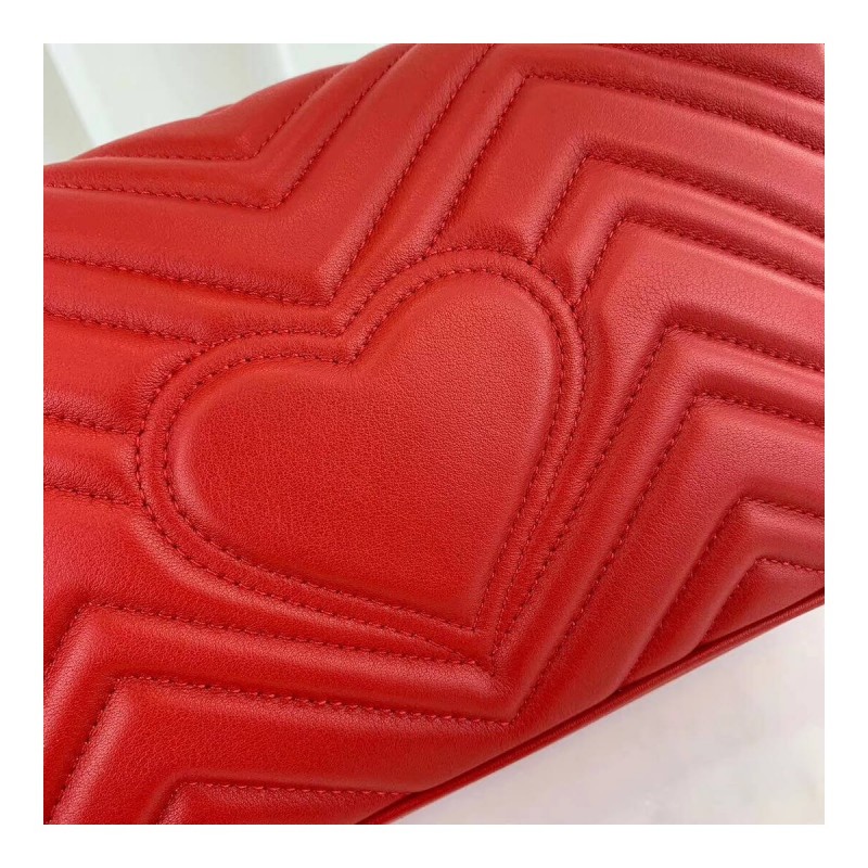 Gucci GG Marmont Matelasse Chevron Leather Small Shoulder Bag 443497