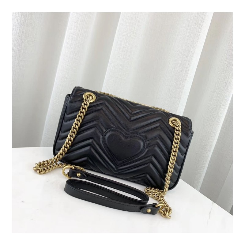 Gucci GG Marmont Matelasse Chevron Leather Small Shoulder Bag 443497