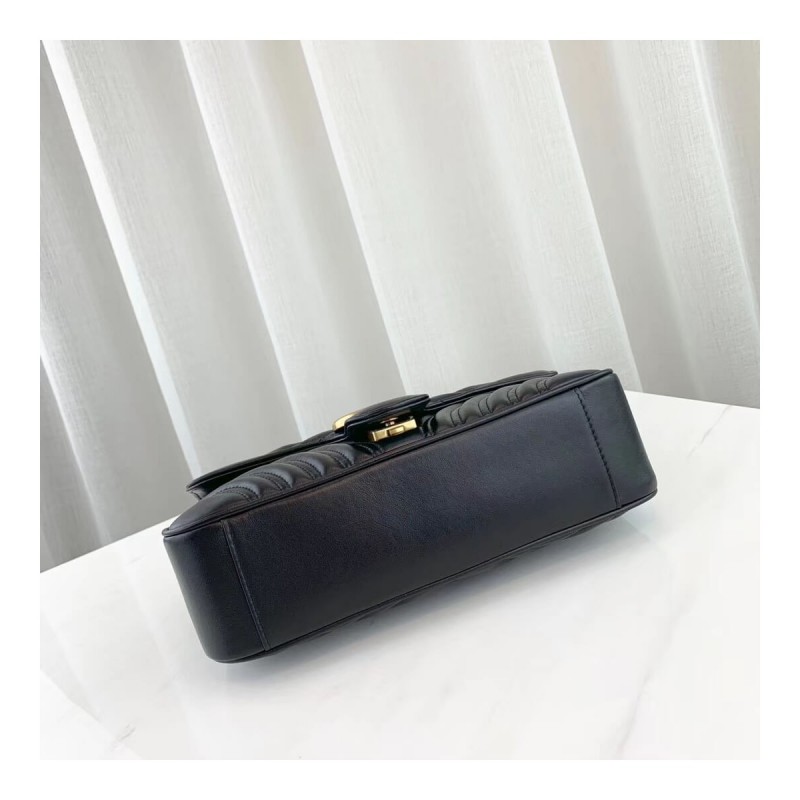 Gucci GG Marmont Matelasse Chevron Leather Small Shoulder Bag 443497