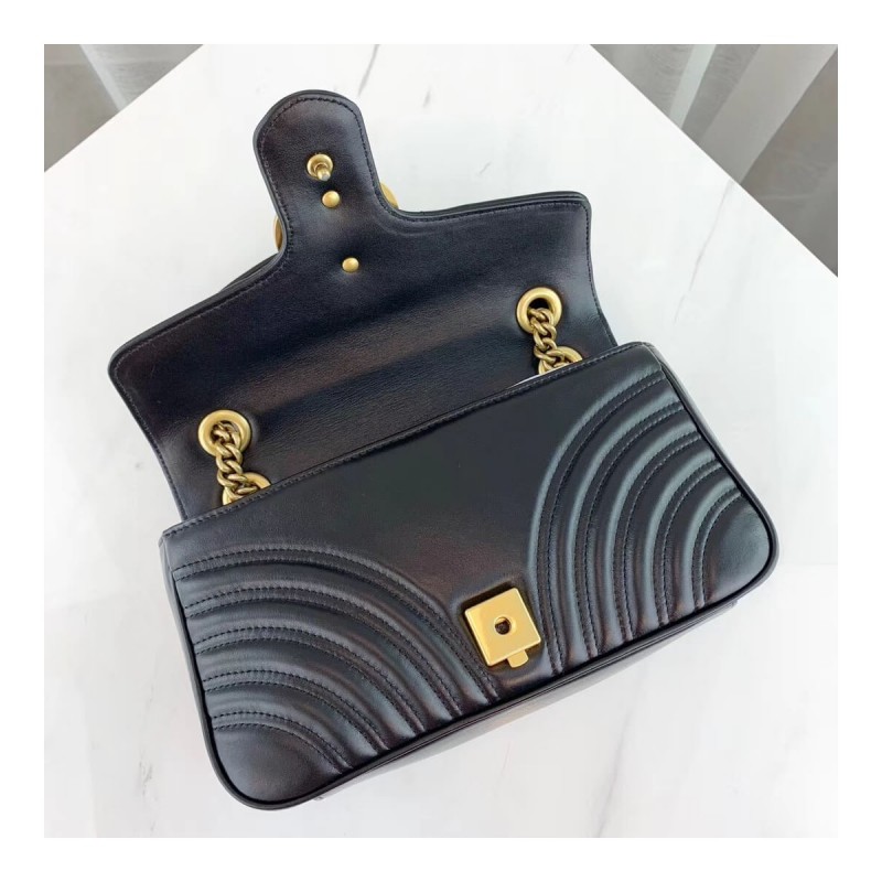 Gucci GG Marmont Matelasse Chevron Leather Small Shoulder Bag 443497