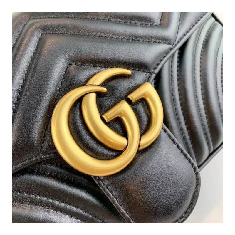 Gucci GG Marmont Matelasse Chevron Leather Small Shoulder Bag 443497