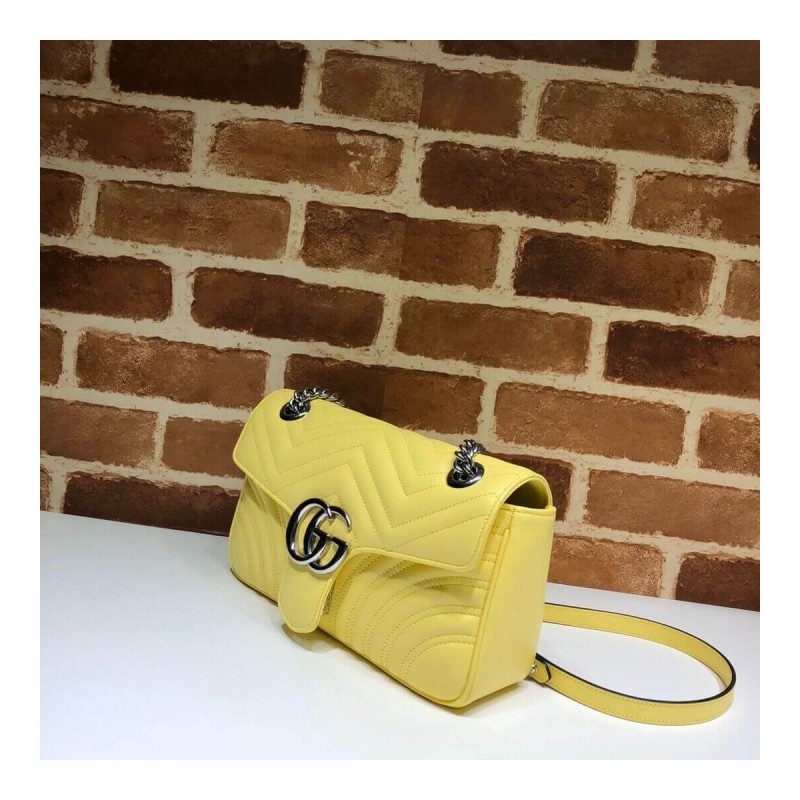 Gucci GG Marmont Matelasse Chevron Leather Small Shoulder Bag 443497