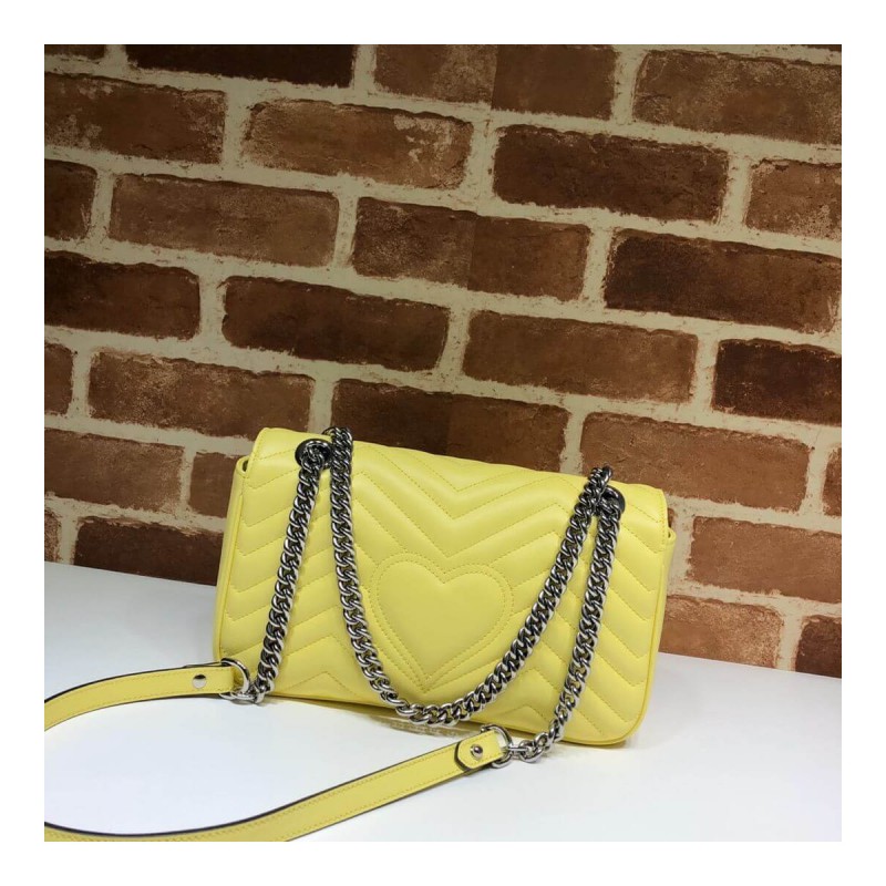 Gucci GG Marmont Matelasse Chevron Leather Small Shoulder Bag 443497