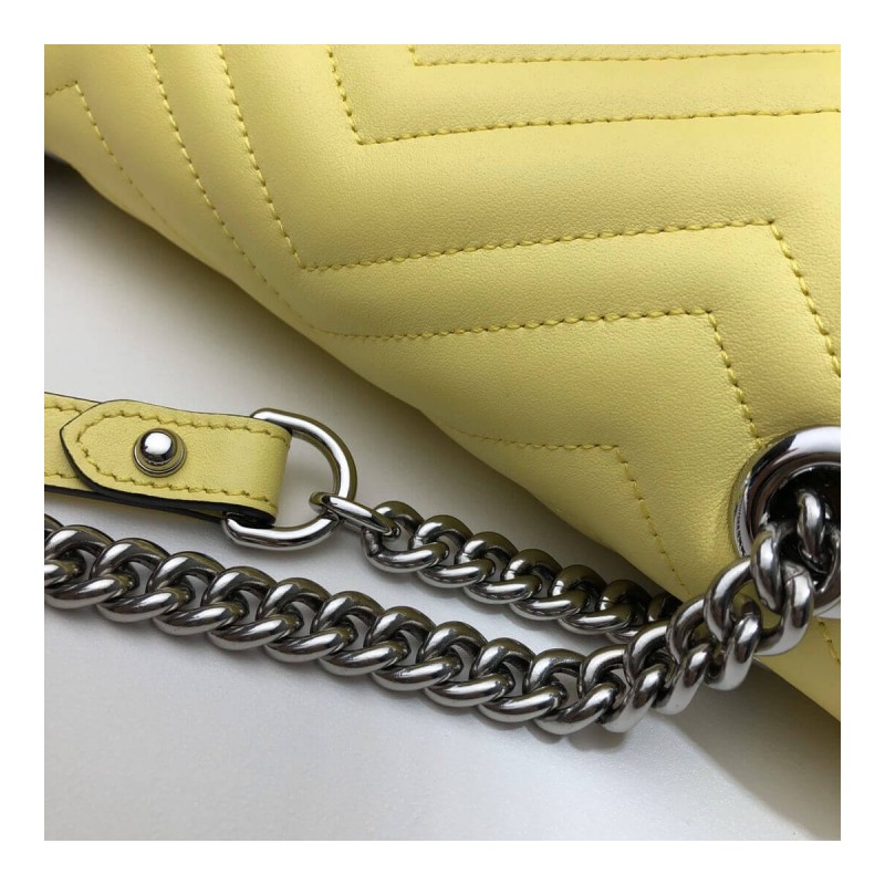 Gucci GG Marmont Matelasse Chevron Leather Small Shoulder Bag 443497