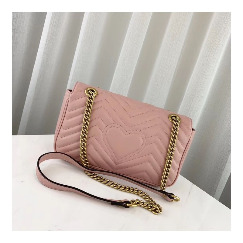 Gucci GG Marmont Matelasse Chevron Leather Small Shoulder Bag 443497