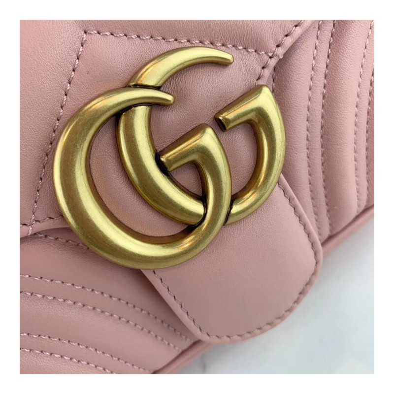 Gucci GG Marmont Matelasse Chevron Leather Small Shoulder Bag 443497