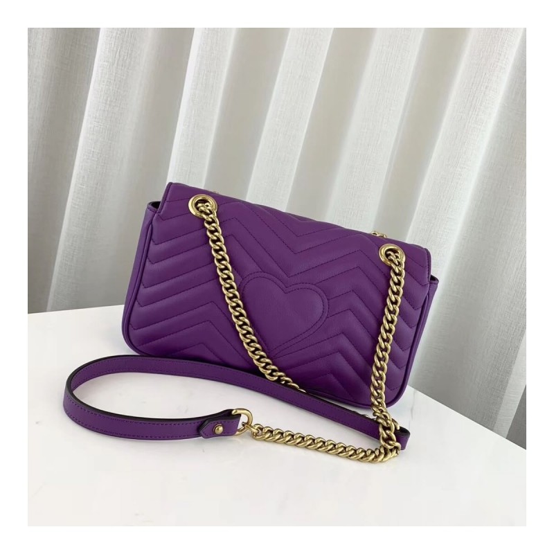 Gucci GG Marmont Matelasse Chevron Leather Small Shoulder Bag 443497