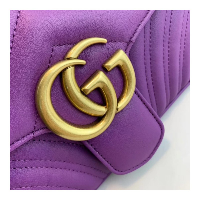 Gucci GG Marmont Matelasse Chevron Leather Small Shoulder Bag 443497