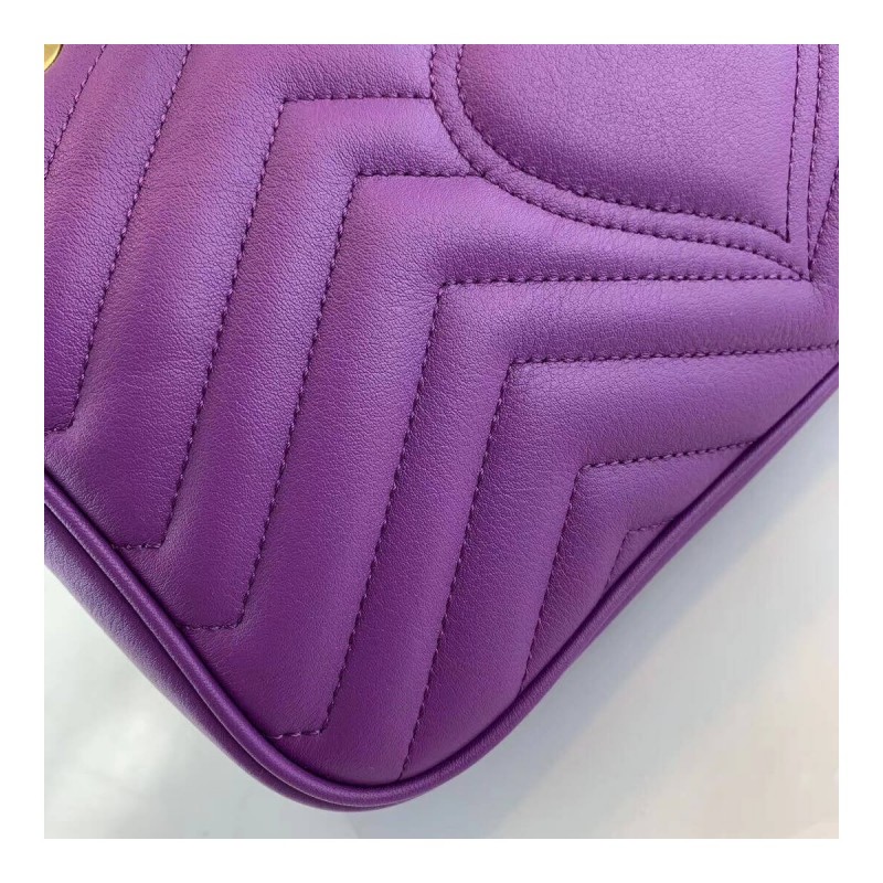 Gucci GG Marmont Matelasse Chevron Leather Small Shoulder Bag 443497