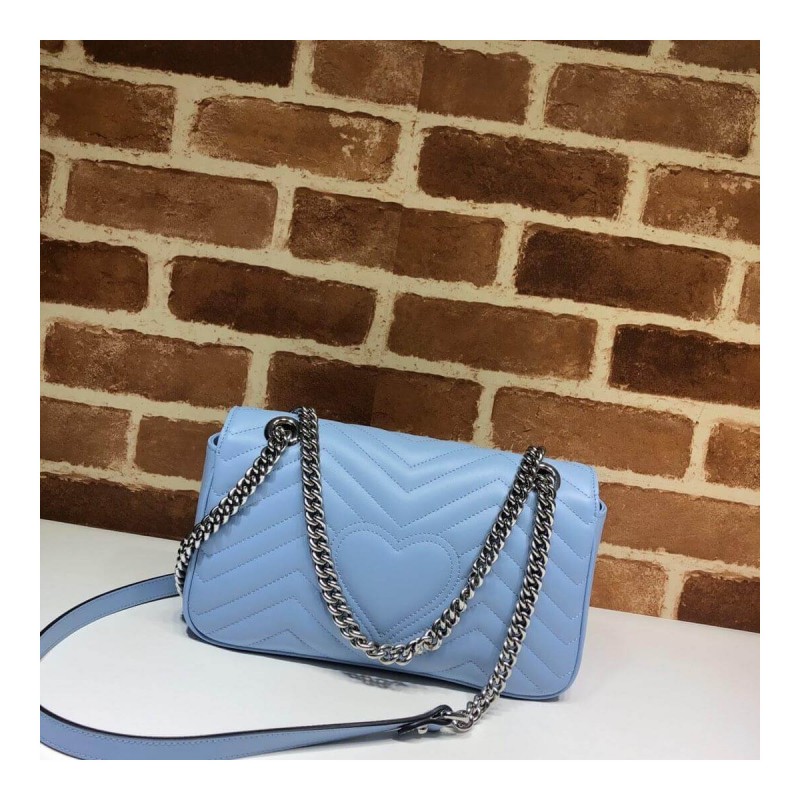 Gucci GG Marmont Matelasse Chevron Leather Small Shoulder Bag 443497