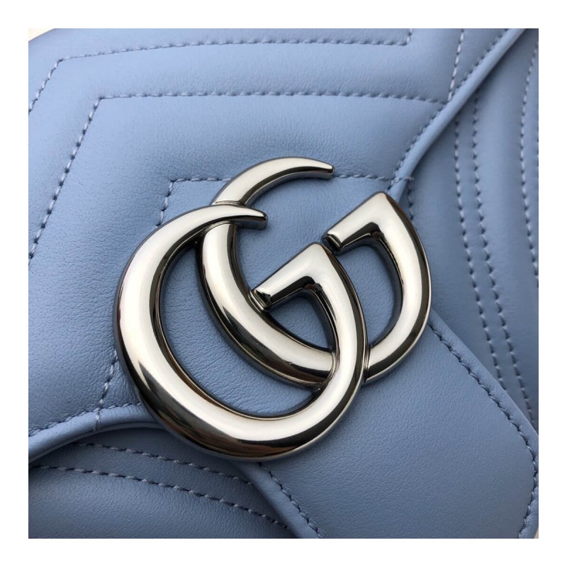 Gucci GG Marmont Matelasse Chevron Leather Small Shoulder Bag 443497