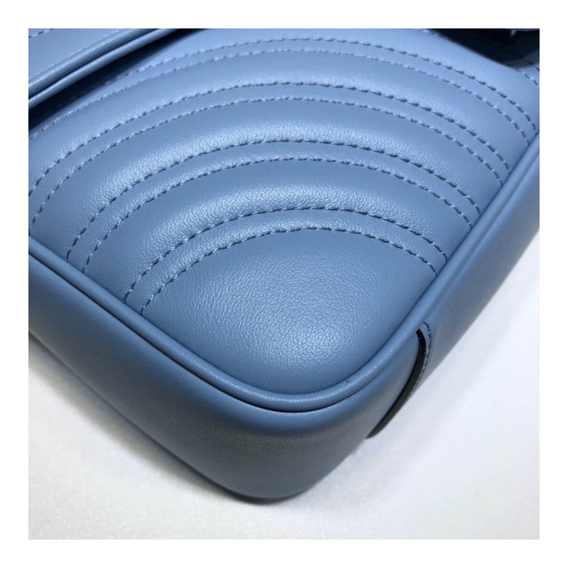 Gucci GG Marmont Matelasse Chevron Leather Small Shoulder Bag 443497