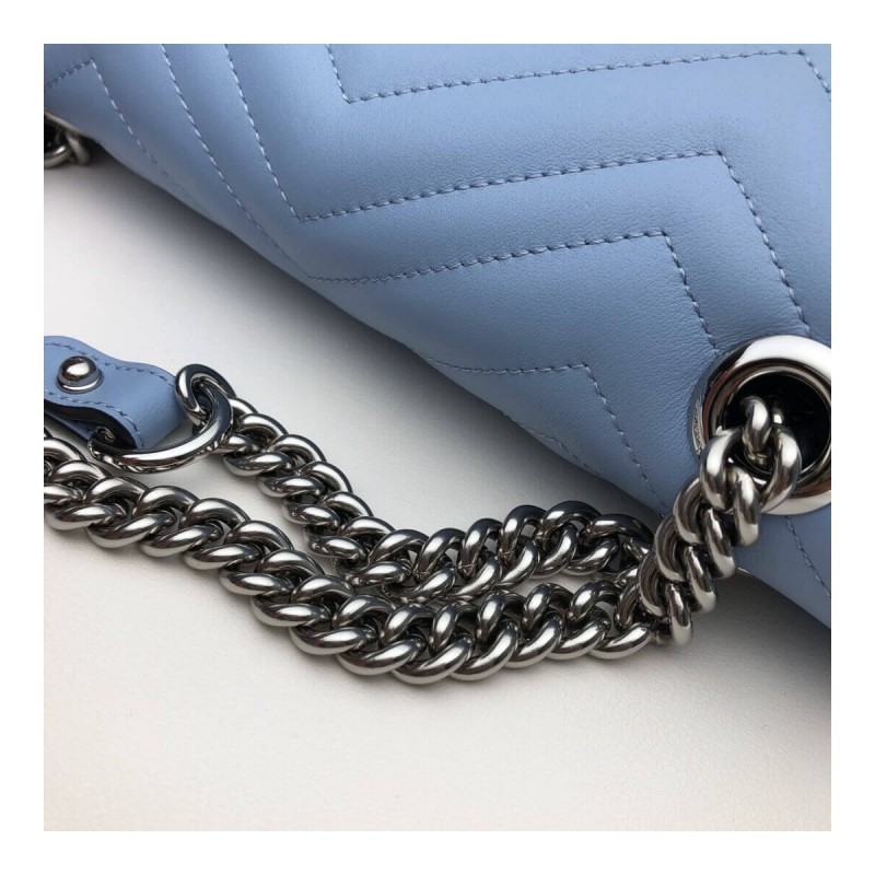 Gucci GG Marmont Matelasse Chevron Leather Small Shoulder Bag 443497