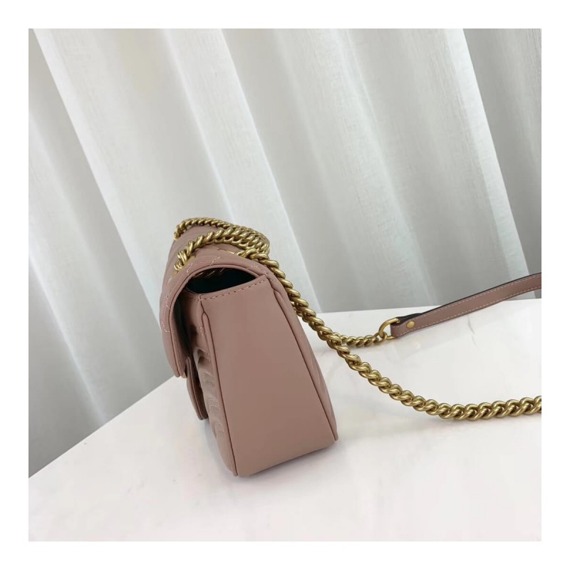 Gucci GG Marmont Matelasse Chevron Leather Small Shoulder Bag 443497