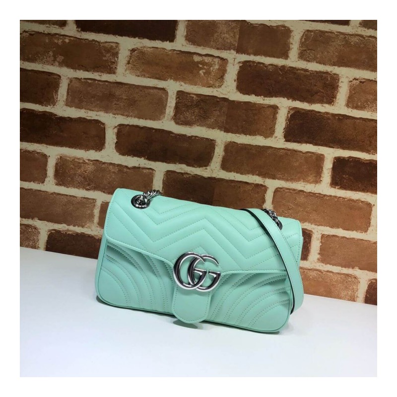 Gucci GG Marmont Matelasse Chevron Leather Small Shoulder Bag 443497