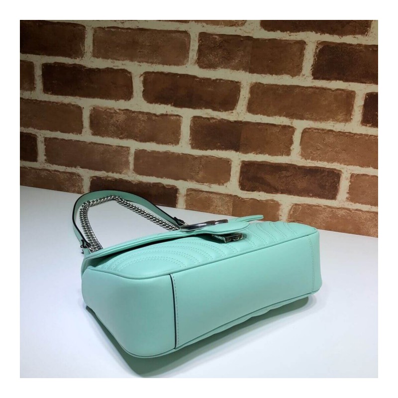 Gucci GG Marmont Matelasse Chevron Leather Small Shoulder Bag 443497