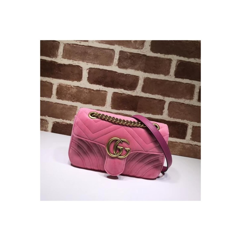 Gucci GG Marmont Velvet Shoulder Bag 446744