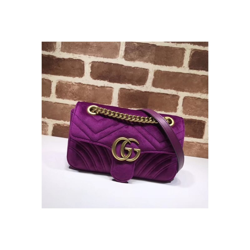 Gucci GG Marmont Velvet Shoulder Bag 446744