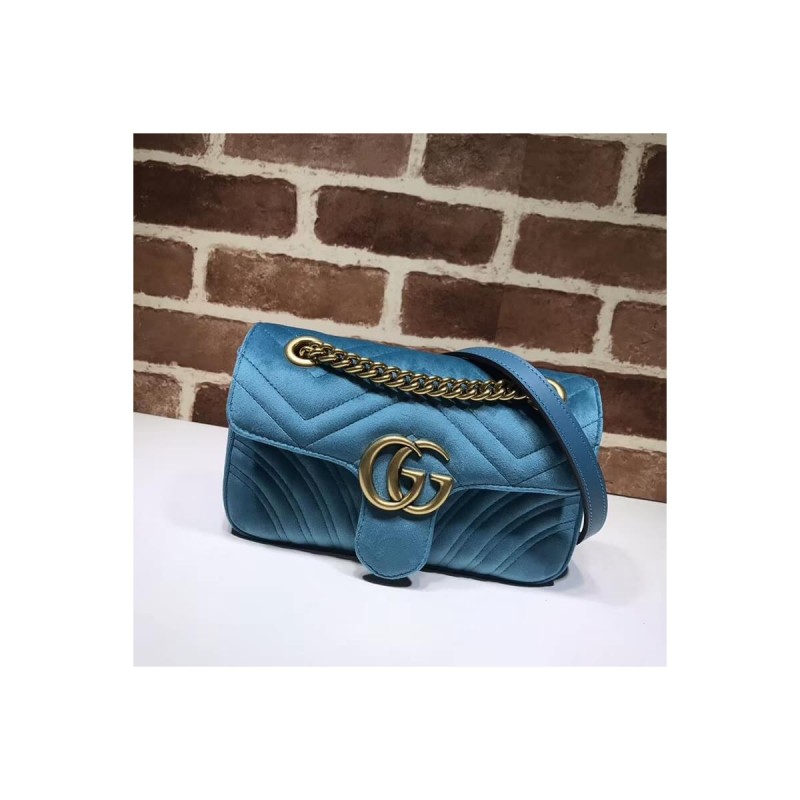 Gucci GG Marmont Velvet Shoulder Bag 446744