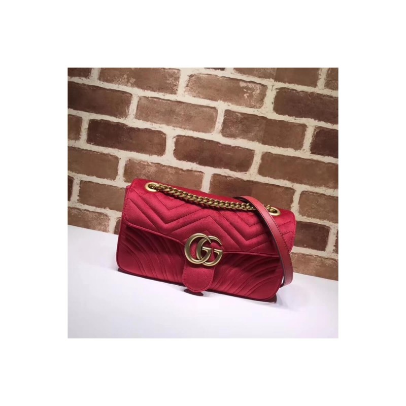 Gucci GG Marmont Velvet Shoulder Bag 443497