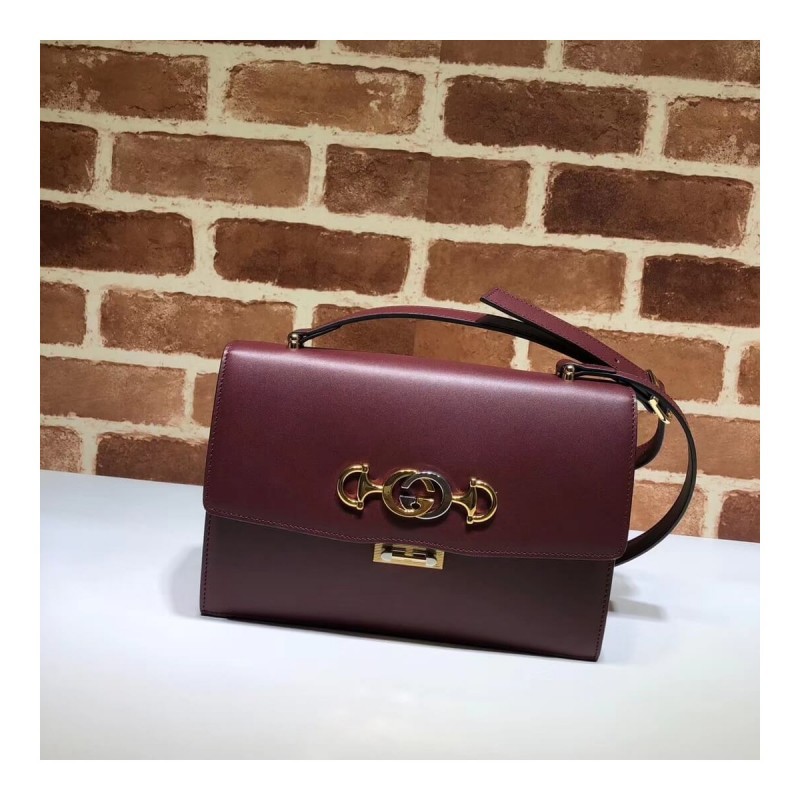 Gucci Zumi Smooth Leather Small Shoulder Bag 576388