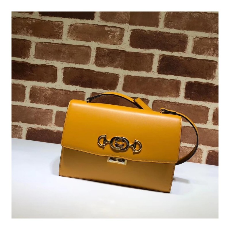 Gucci Zumi Smooth Leather Small Shoulder Bag 576388