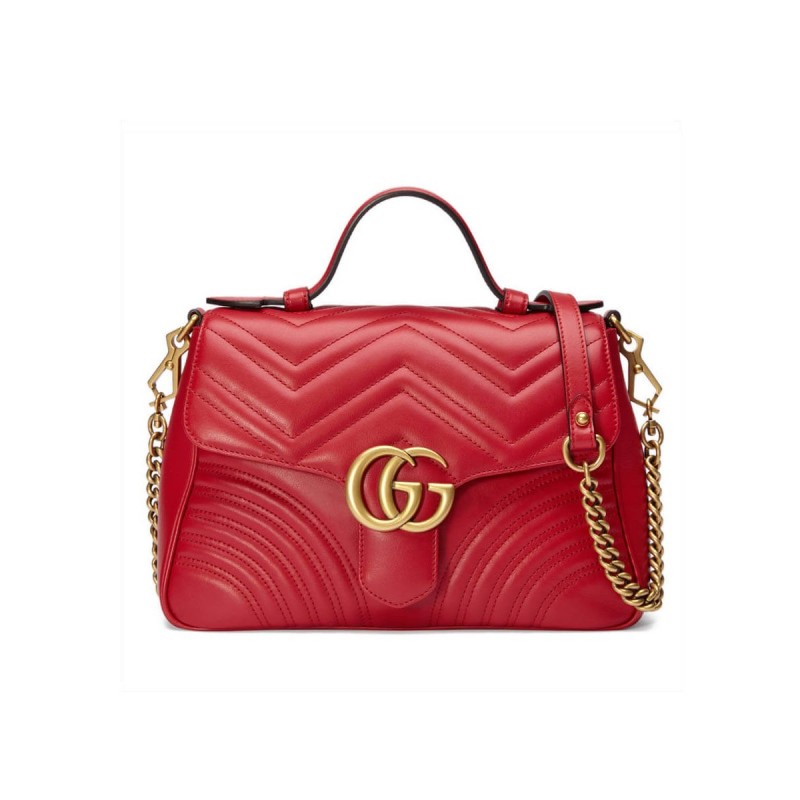 Gucci GG Marmont Matelasse Top Handle Bag 498110