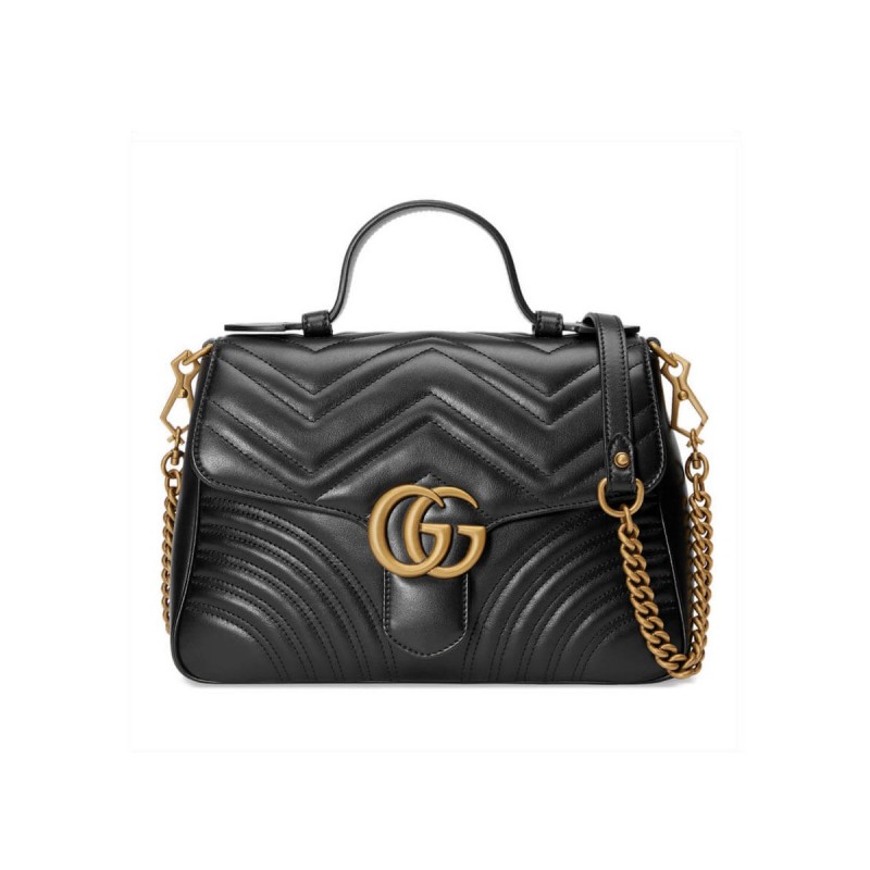Gucci GG Marmont Matelasse Top Handle Bag 498110