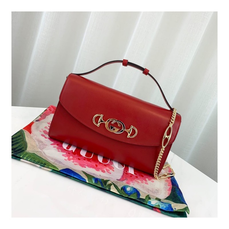 Gucci Zumi Smooth Leather Small Shoulder Bag 572375