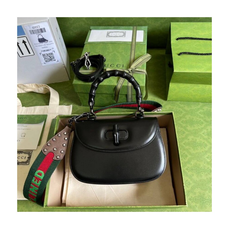 Gucci Small Top Handle Bag with Bamboo 675797