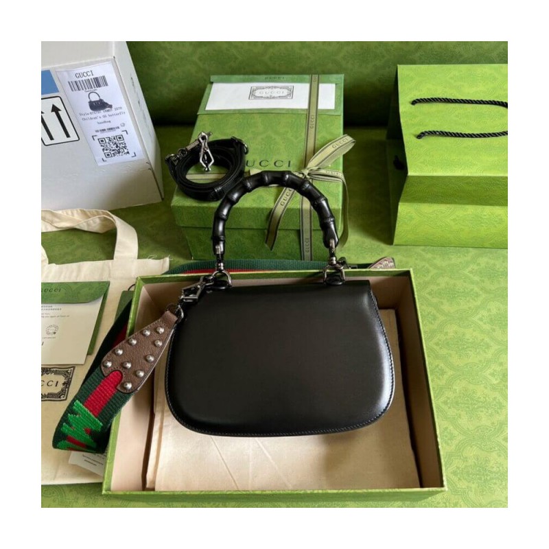 Gucci Small Top Handle Bag with Bamboo 675797