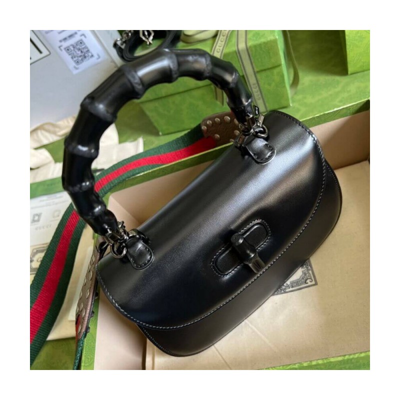Gucci Small Top Handle Bag with Bamboo 675797