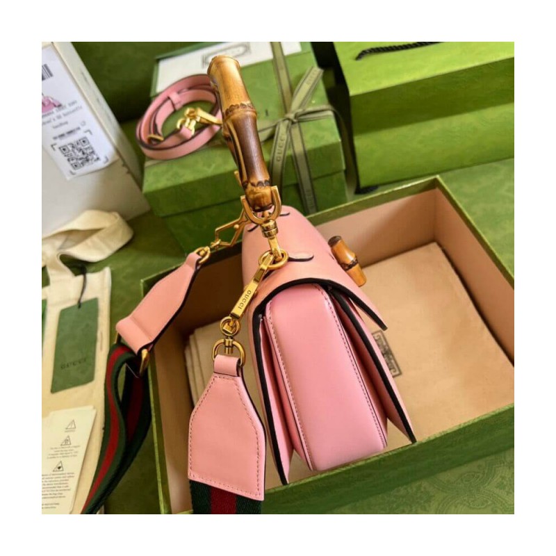 Gucci Small Top Handle Bag with Bamboo 675797