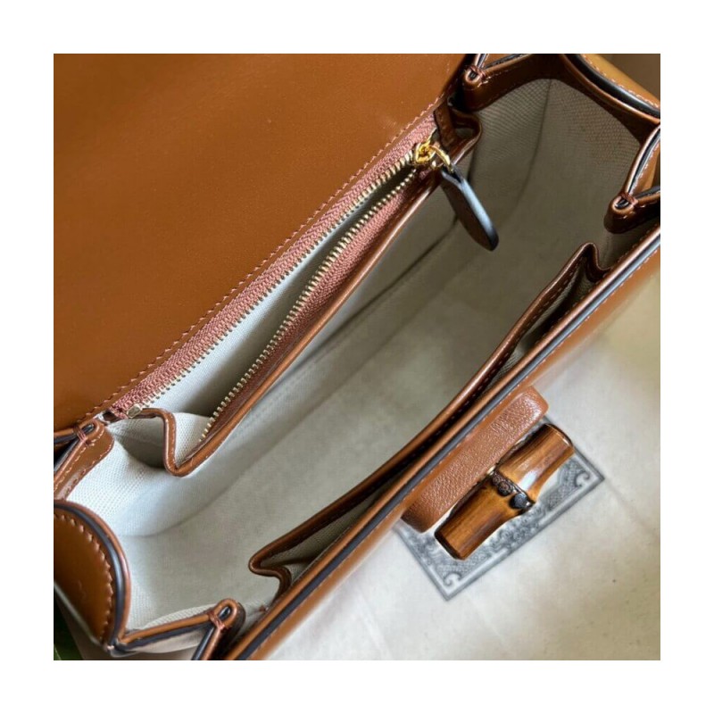 Gucci Small Top Handle Bag with Bamboo 675797